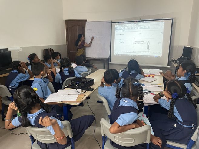 Technology Integration for Equitable Education (TIEE)- Teacher using ICT for class room teaching