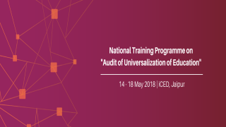 National Training Programme on "Audit of Universalization of Education" 