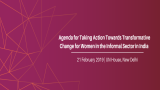 Agenda for Taking Action Towards Transformative Change for Women in the Informal Sector in India 