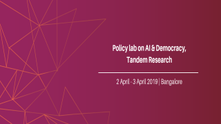 Policy lab on AI & Democracy