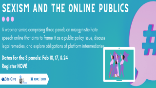 Sexism and the Online Publics | A Webinar Series