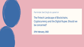 The Fintech Landscape of Blockchains, Cryptocurrency and the Digital Rupee. Should We Be Concerned? 