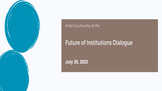 Future of Institutions Dialogue