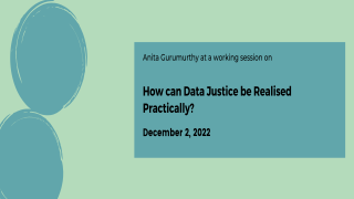 How can Data Justice be Realised Practically?