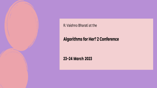 Algorithms for Her? 2 Conference 