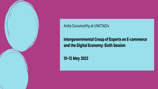 UNCTAD Intergovernmental Group of Experts on E-commerce and the Digital Economy: Sixth Session