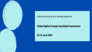 Global Digital Compact and Digital Governance