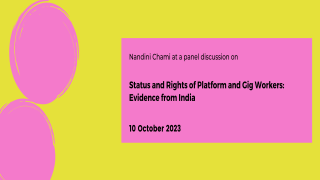 Status and Rights of Platform and Gig Workers: Evidence from India