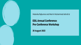 ESIL Annual Conference: Pre-Conference Workshop 