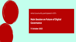 IGF 2023: Main Session on Future of Digital Governance