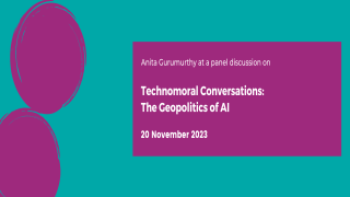 Technomoral Conversations: The Geopolitics of AI