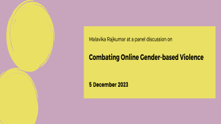 Combating Online Gender-based Violence