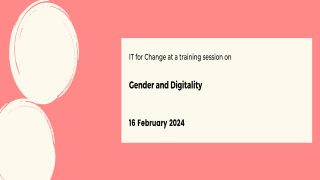 Training Session on Gender and Digitality