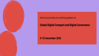 Training on Global Digital Compact and Digital Governance