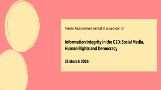 Information Integrity in the G20: Social Media, Human Rights and Democracy
