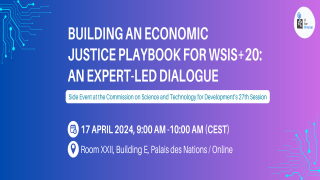 Building an Economic Justice Playbook for WSIS+20: An Expert-led Dialogue