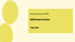 HDRO Research Seminar