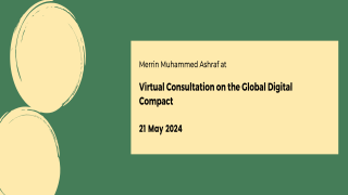 Virtual Consultation on the Global Digital Compact