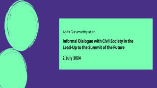 Informal Dialogue with Civil Society in the Lead-Up to the Summit of the Future
