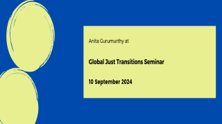 Global Just Transitions Seminar