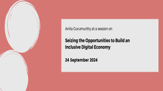 Seizing the Opportunities to Build an Inclusive Digital Economy