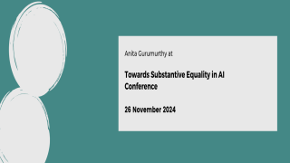 Towards Substantive Equality in AI 