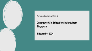 Generative AI in Education: Insights from Singapore