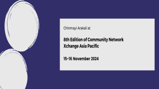 8th Edition of Community Network Xchange Asia Pacific 