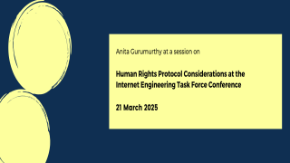 Human Rights Protocol Considerations at the Internet Engineering Task Force Conference